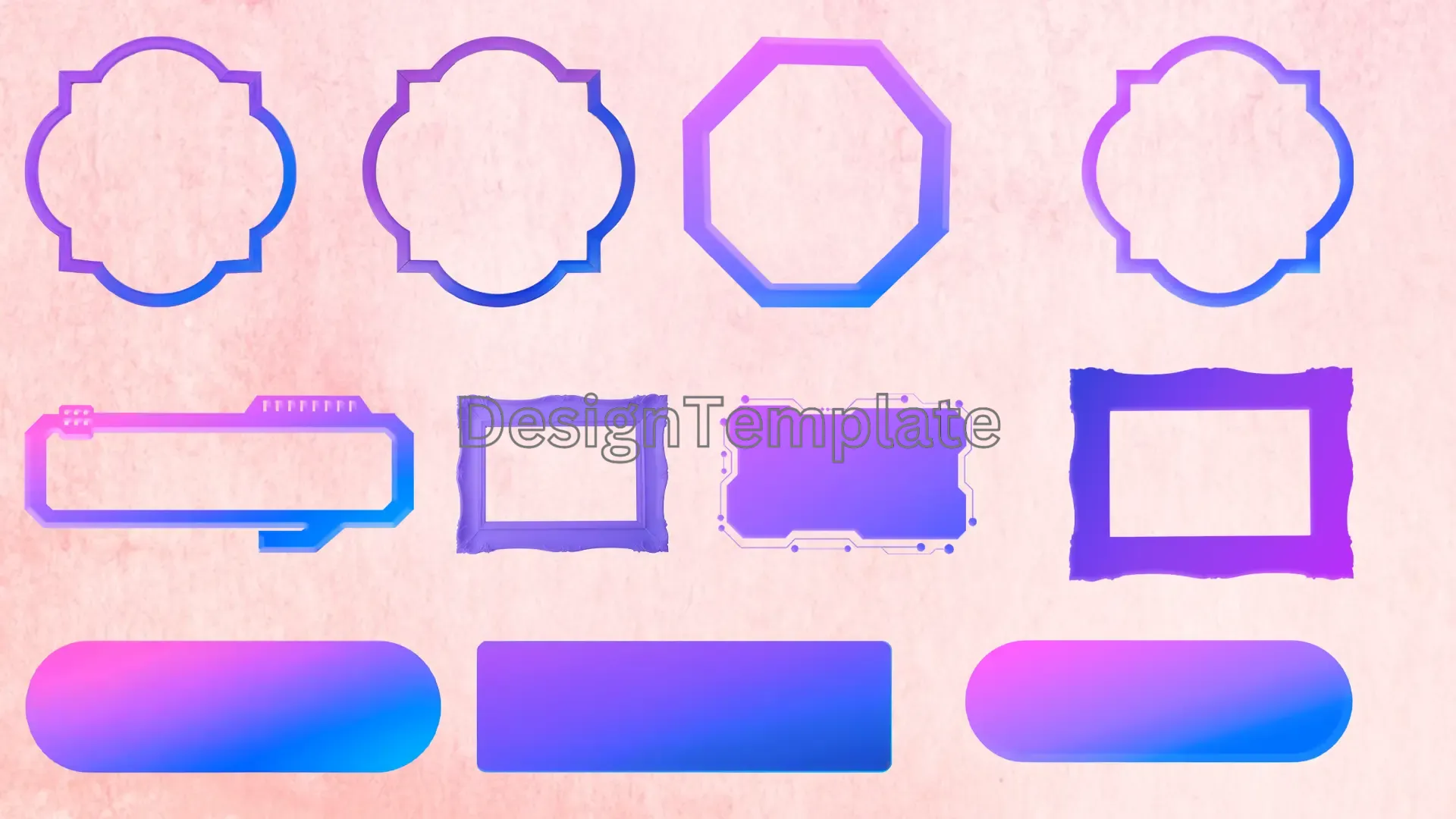 Social Media Post Frame 3D Design Assets